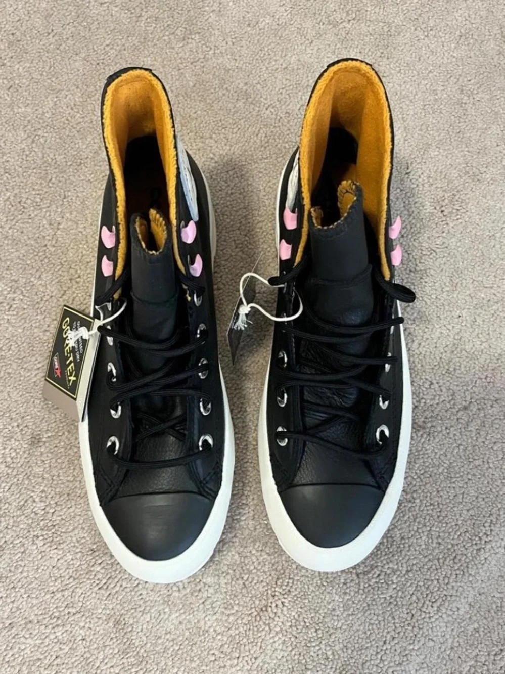 Converse Chuck Taylor All Star High-Top Gortex Black Leather Sneakers
